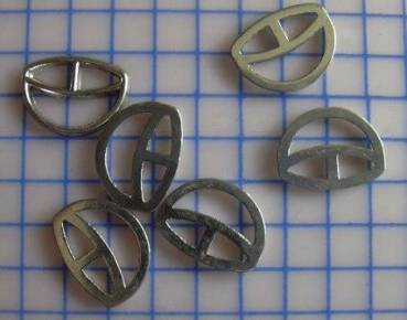 D-Ringe mit Augen, 12 x 10 mm